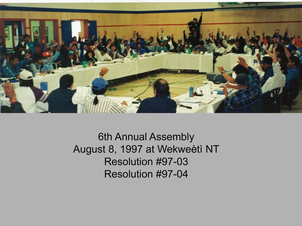 6th Annual Assembly in Wekweètì