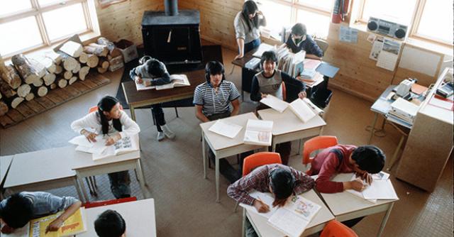 Students Desks Snare Lake 1986 Fumoleau